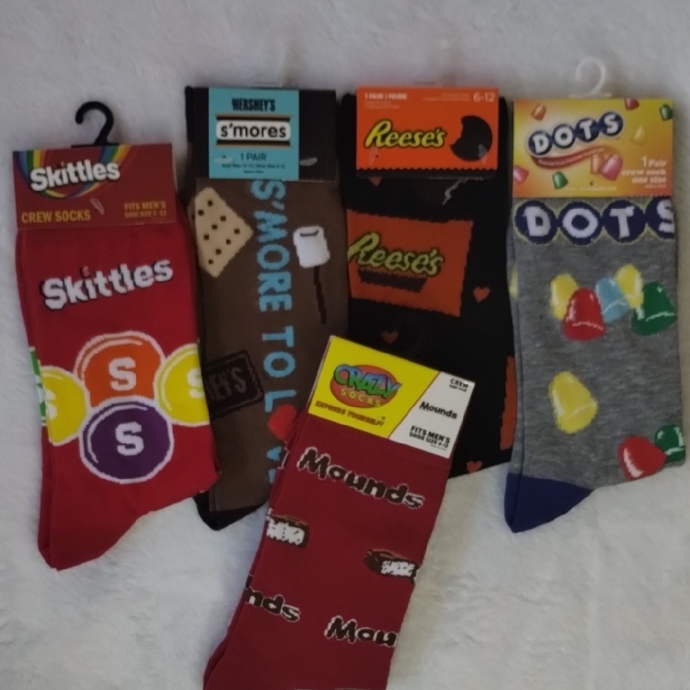 Red Crew Socks